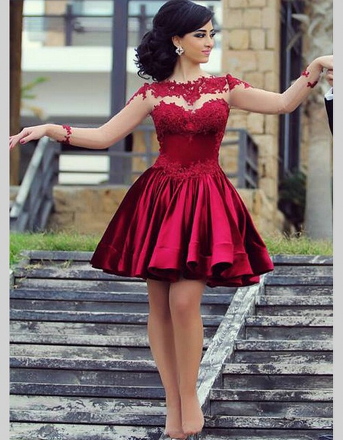 vestido de festa vermelho curto rodado
