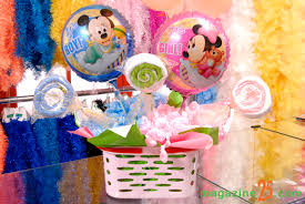 Balões Metalizados decoração de festa com tema Mickey Baby