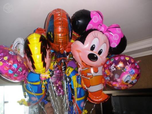 Balões Metalizados da Minnie com laço rosa