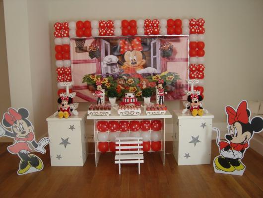Decoração Provençal tema Minnie com display de chão