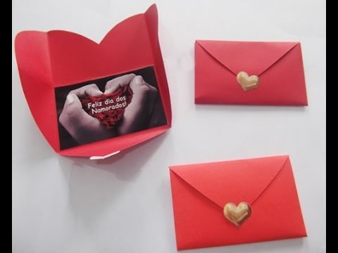 Lembrancinha Dia dos Namorados com papel cartão artesanal
