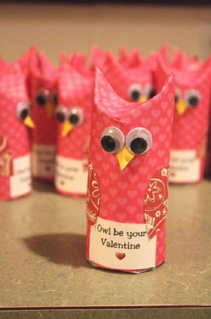 Lembrancinha Dia dos Namorados com papel corujinha