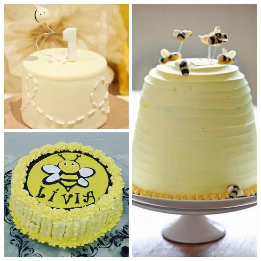 bolos simples para festa da abelhinha