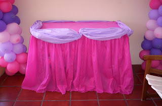 Toalha de mesa para festa de TNT rosa