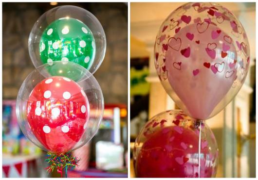 Balões duplos divertidos para decorar festas