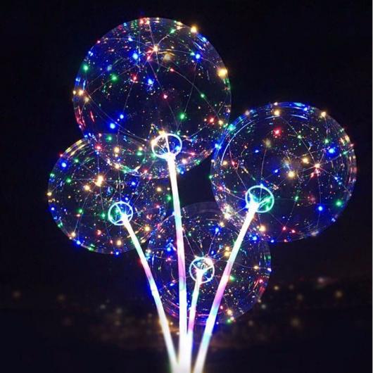 balões de led são muito usados em grandes festas e festivais