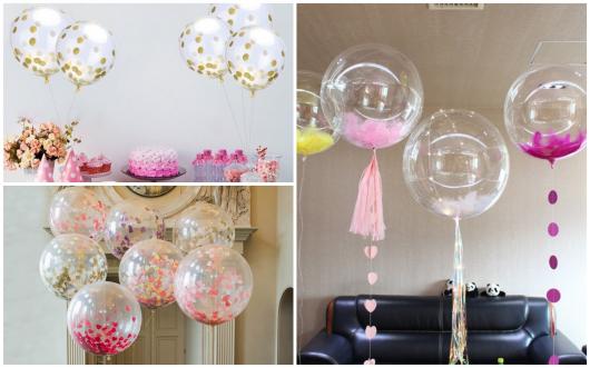 Dicas para você decorar ambientes com balões transparentes