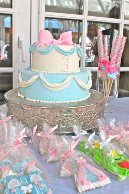 Ideia de bolo para festa Cinderela