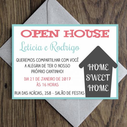 convite para open house