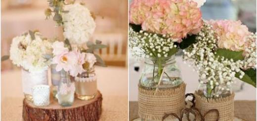 Enfeite de Mesa com flores para casamento