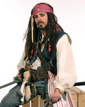 Fantasia de Jack Sparrow piratas do Caribe Plus Size - Jack Sparrow Pi