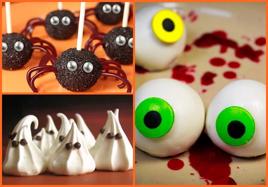 Festa de Halloween comidas para servir
