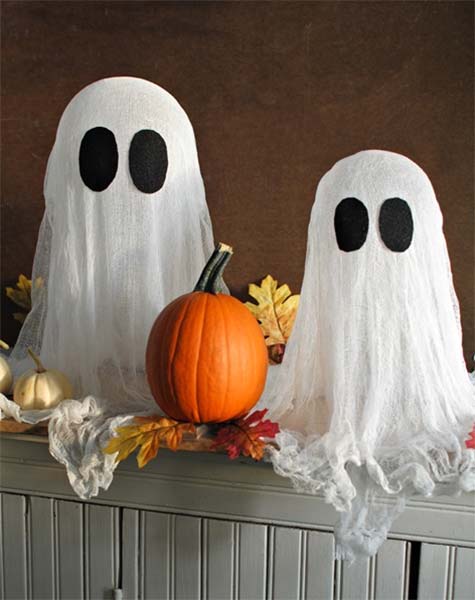 Festa de Halloween decoração com fantasminhas de pano