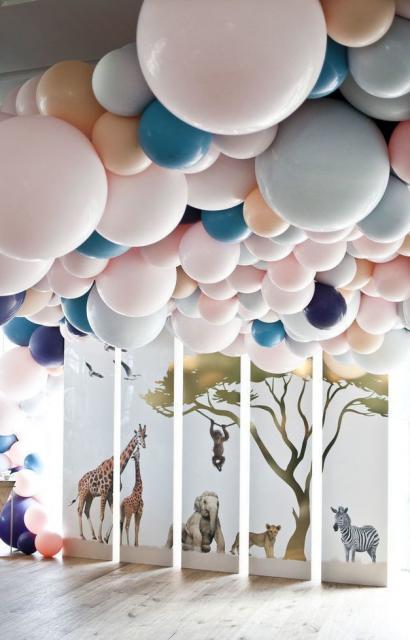 Balão de gás hélio tema Safari