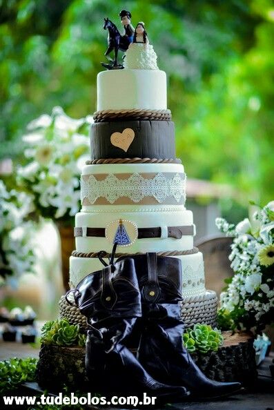 O bolo country fake também é uma opção ideal para casamentos