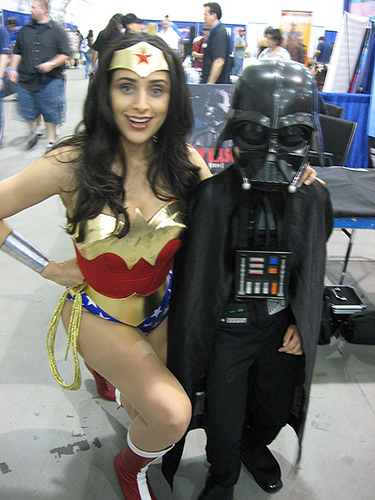 Darth Vader e Mulher Maravilha