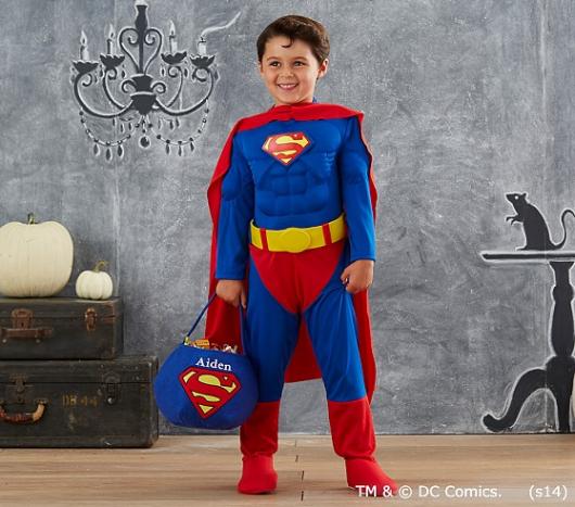 Fantasia do Super-Homem infantil para ir à escola
