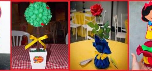 fotos enfeite de mesa branca de neve