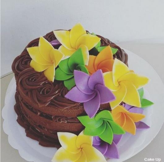 naked cake de chocolate
