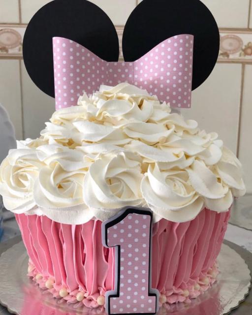 Cupcake ideal para festas de 1 aninho
