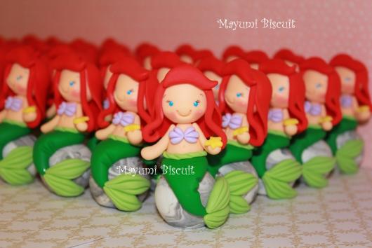 Lembrancinha Pequena Sereia de Biscuit: Ariel