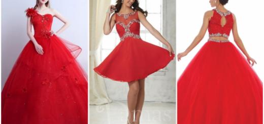 modelos lindos de vestidos vermelhos de debutante