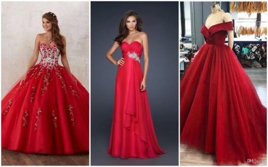 vestido vermelho classico