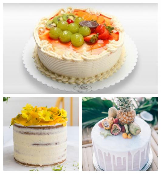 Flores e frutas decoram bolos simples e dão um toque especial