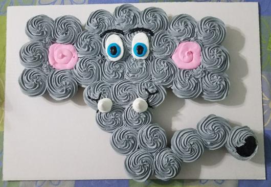 Cupcake Chá de Bebê: Escultura de lefantinho