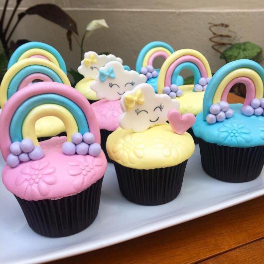 Cupcake Chá de Bebê: Chuva de Amor