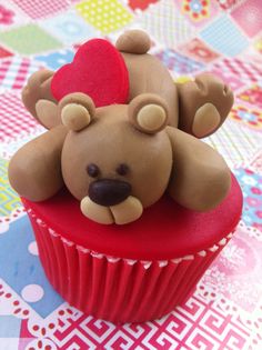 Cupcake Chá de Bebê: Ursinho marrom