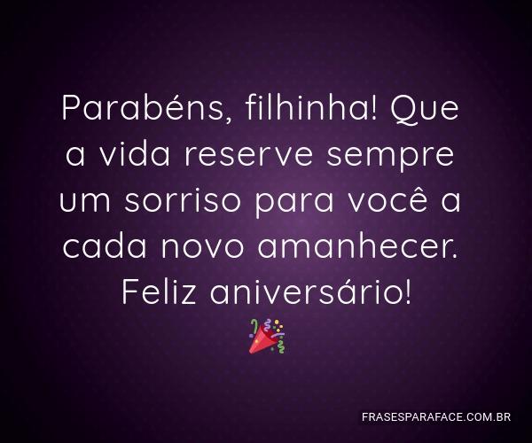 Mensagens de aniversário para filha caçula