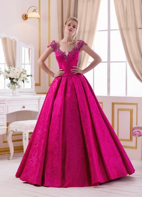 Vestido de noiva pink elegante 