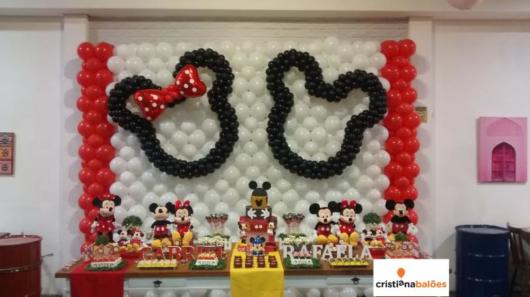 Painel de balões do Mickey