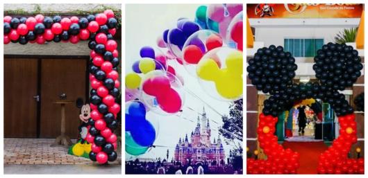 Inspire-se com as ideias de decoração com balão do Mickey