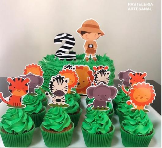 cupcake simples com toppers