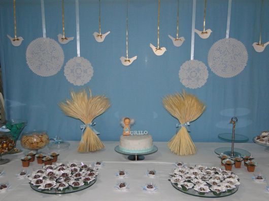 Decoração de batizado: Simples