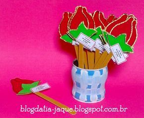 Lembrancinha com lixa de unha: Com Rosa de papel