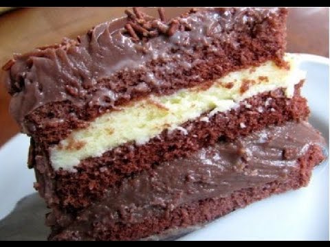 Recheio de bolo de aniversário: Chocolate com leite ninho