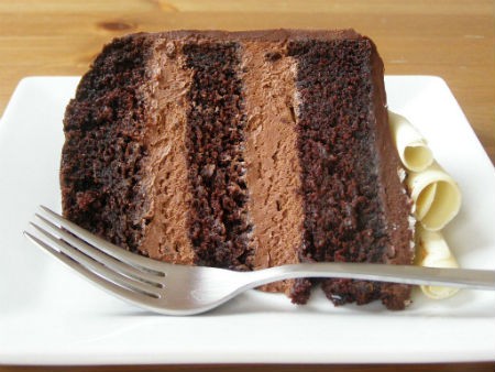 Recheio de bolo de aniversário: Creme de chocolate