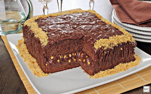 Recheio de bolo de aniversário: Chocolate com amendoim