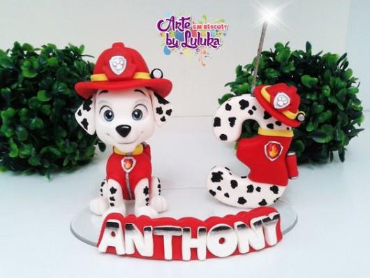 Topo de bolo: Patrulha Canina