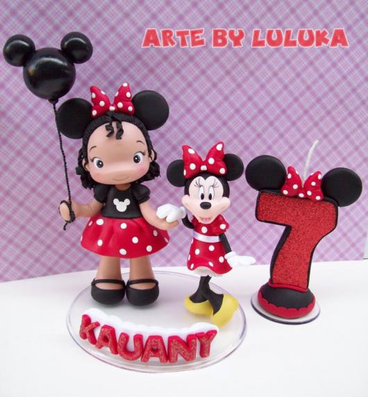 Topo de bolo: Minnie
