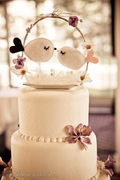 Topo de bolo: Casamento