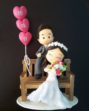 Topo de bolo: Casamento