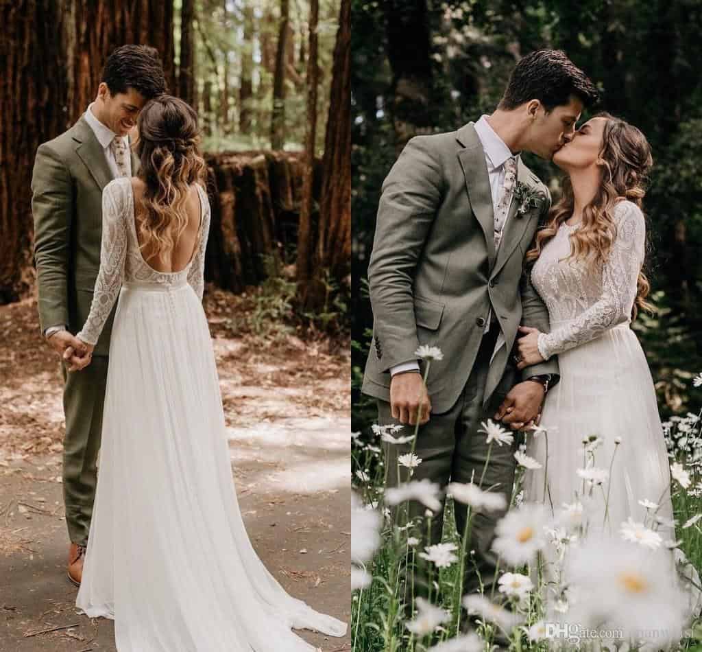 vestido para casamento de dia no campo