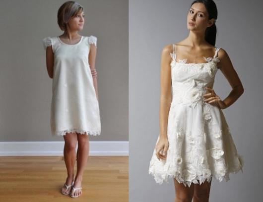 Quer algo simples? Então confira duas opções lindas de vestido de noiva para casar no campo