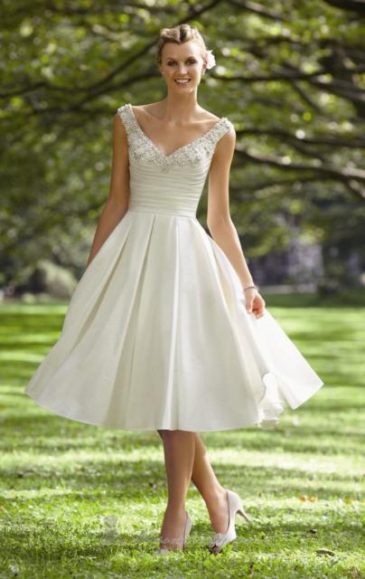 vestido de noiva midi