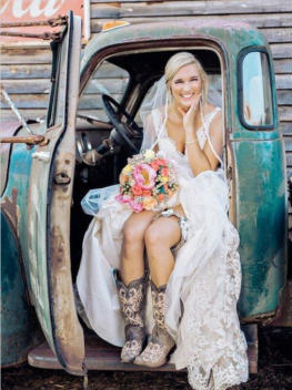 Look ideal para noivas que gostam do ambiente country