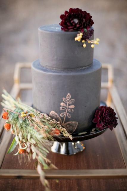 Bodas de Trigo: Bolo decorado com flores
